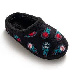 Online Boys Printed Sports Fleece Clog Slipper Slippers
