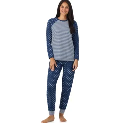 Online Brushed Mini Waffle Thermal Long Sleeve with Jogger Pajama Set Women Sleepwear|Long Sleeves