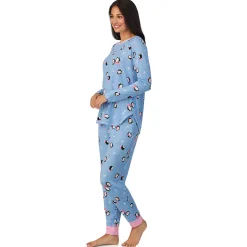 Best Brushed Sweater Knit Long Sleeve Top with Jogger 2-Pc Pajama Set Women Sleepwear|Long Sleeves