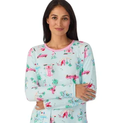 Best Brushed Sweater Knit Long Sleeve Top with Jogger 2-Pc Pajama Set Women Sleepwear|Long Sleeves