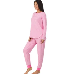 Best Brushed Sweater Knit Long Sleeve Top with Jogger 2-Pc Pajama Set Women Sleepwear|Long Sleeves