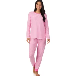 Best Brushed Sweater Knit Long Sleeve Top with Jogger 2-Pc Pajama Set Women Sleepwear|Long Sleeves