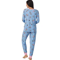 Best Brushed Sweater Knit Long Sleeve Top with Jogger 2-Pc Pajama Set Women Sleepwear|Long Sleeves