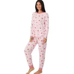 Best Brushed Sweater Knit Long Sleeve Top with Jogger 2-Pc Pajama Set Women Sleepwear|Long Sleeves