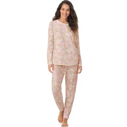 Hot Brushed Sweater Knit Long Sleeve Pajama Set Women Sleepwear|Long Sleeves