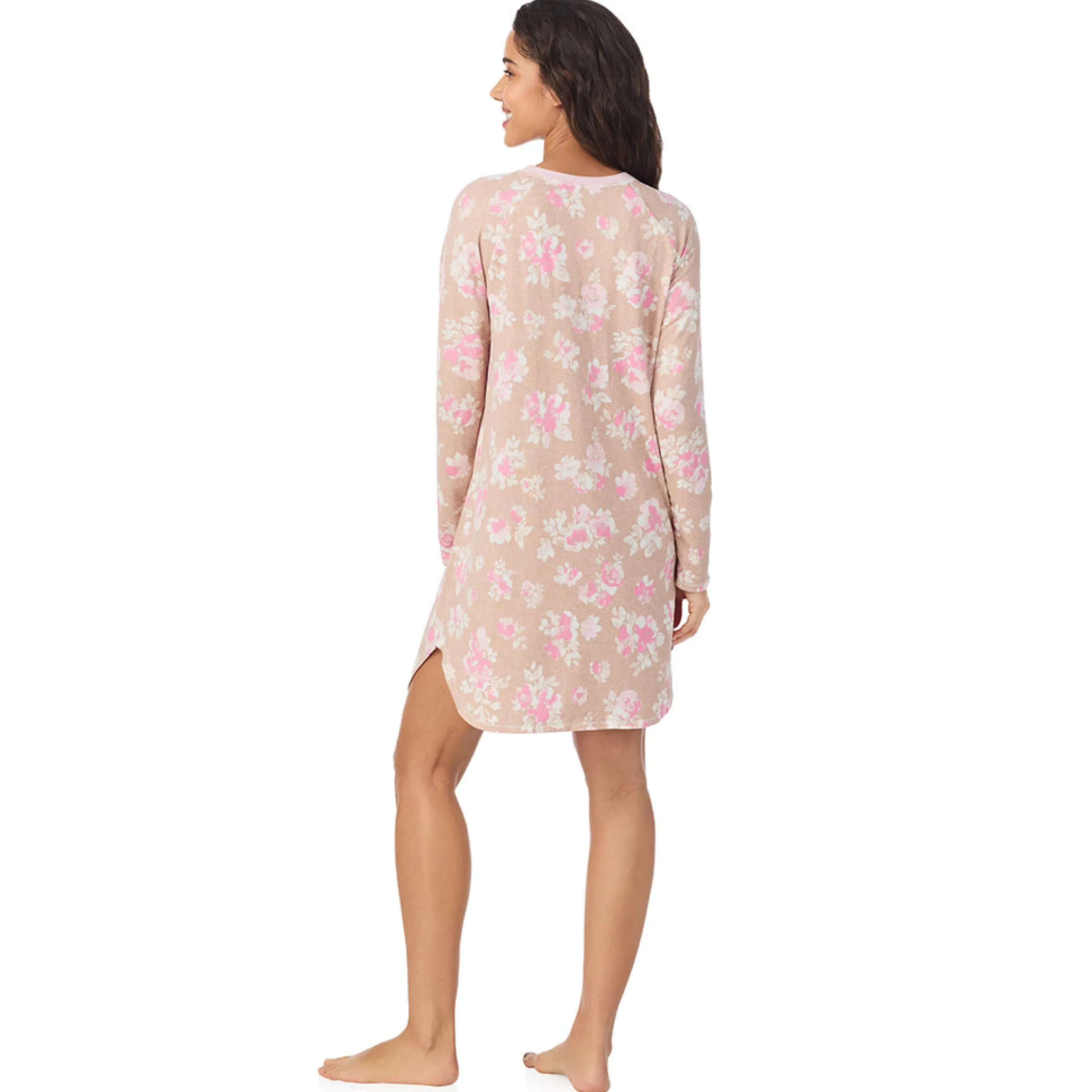 Online Brushed Sweater Knit Long Sleeve Sleepshirt Women Sleepwear|Long Sleeves