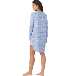 Online Brushed Sweater Knit Long Sleeve Sleepshirt Women Sleepwear|Long Sleeves