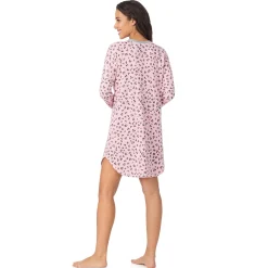 Online Brushed Sweater Knit Long Sleeve Sleepshirt Women Sleepwear|Long Sleeves