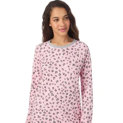 Online Brushed Sweater Knit Long Sleeve Sleepshirt Women Sleepwear|Long Sleeves