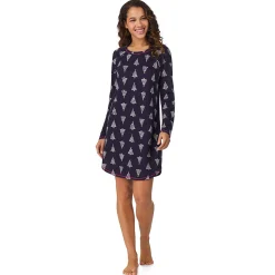 Online Brushed Sweater Knit Long Sleeve Sleepshirt Women Sleepwear|Long Sleeves