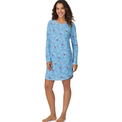 Online Brushed Sweater Knit Long Sleeve Sleepshirt Women Sleepwear|Long Sleeves