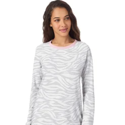 Online Brushed Sweater Knit Long Sleeve Sleepshirt Women Sleepwear|Long Sleeves