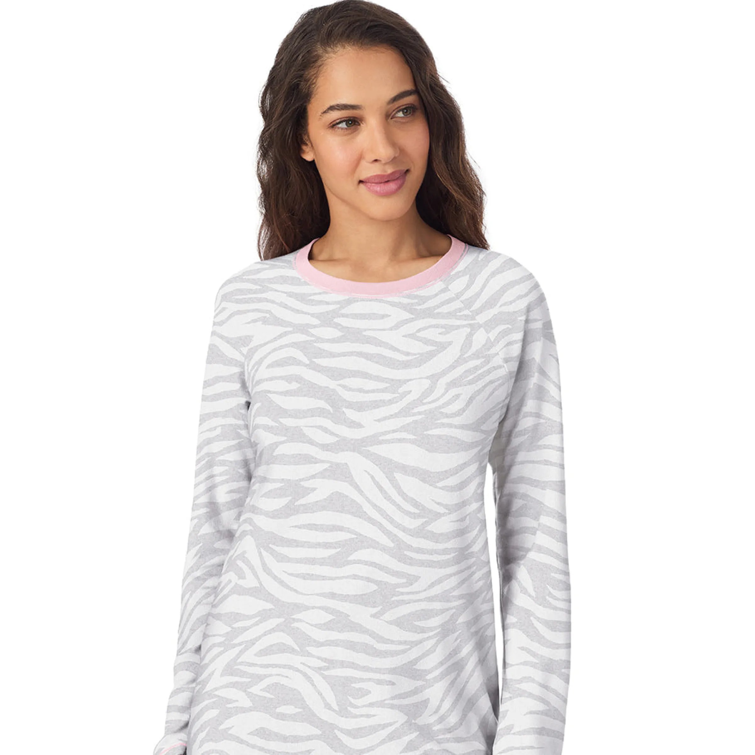Online Brushed Sweater Knit Long Sleeve Sleepshirt Women Sleepwear|Long Sleeves