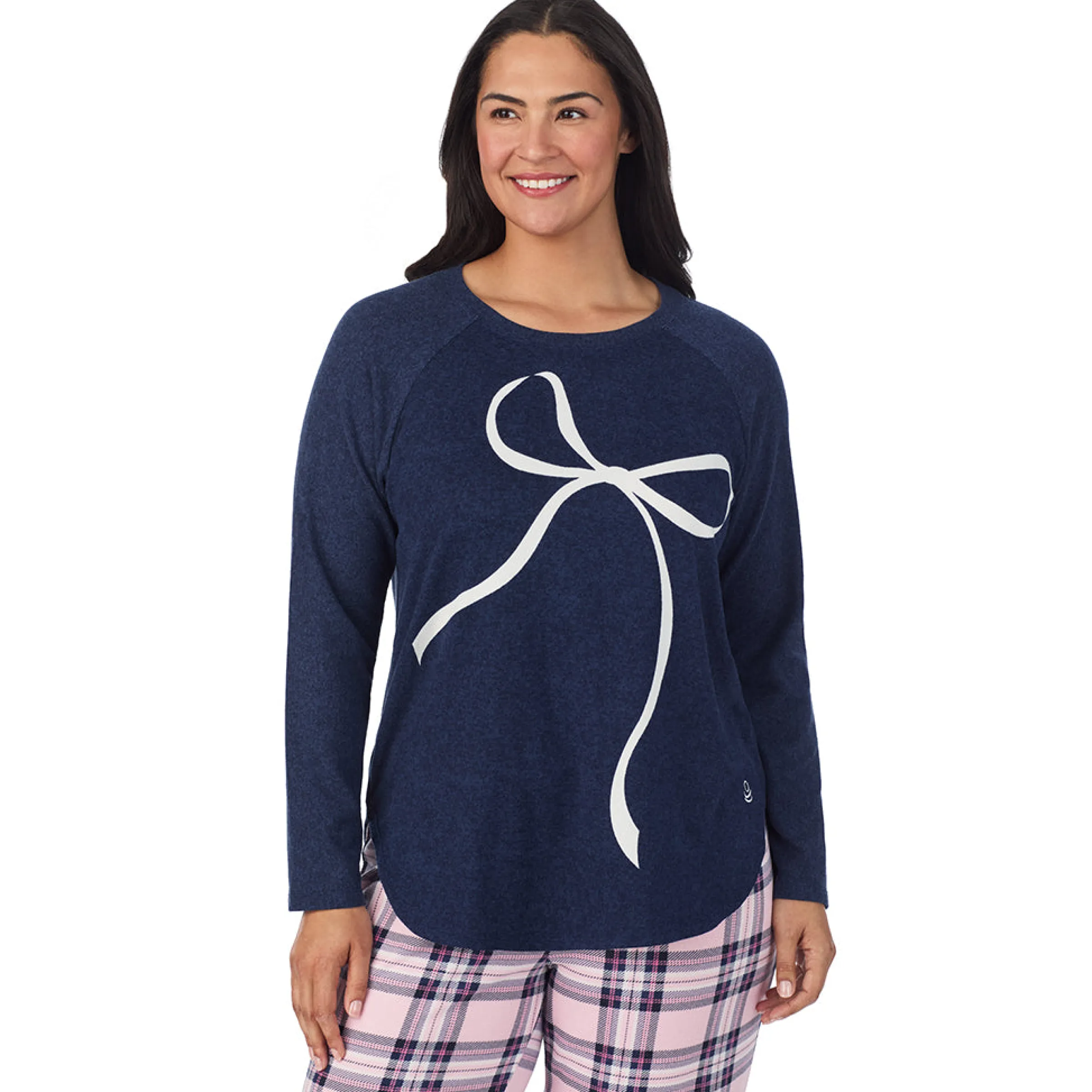New Brushed Sweater Knit Long Sleeve Pajama Set PLUS Women Sleepwear|Plus Size