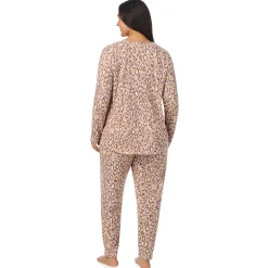 New Brushed Sweater Knit Long Sleeve Pajama Set PLUS Women Sleepwear|Plus Size