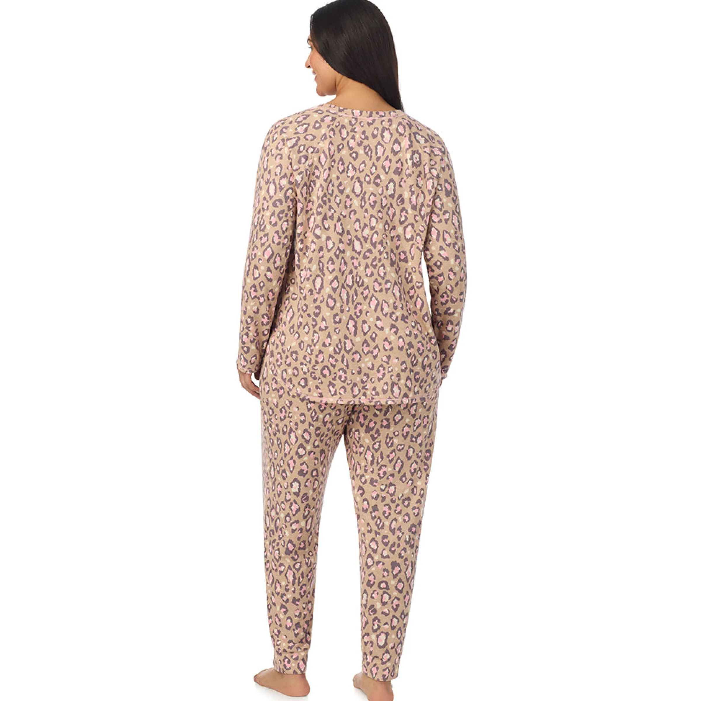 New Brushed Sweater Knit Long Sleeve Pajama Set PLUS Women Sleepwear|Plus Size