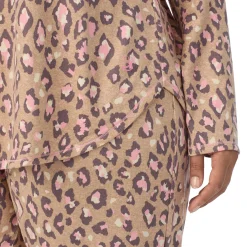 New Brushed Sweater Knit Long Sleeve Pajama Set PLUS Women Sleepwear|Plus Size