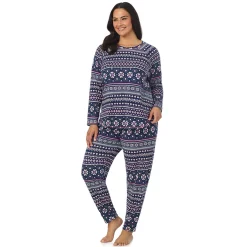 New Brushed Sweater Knit Long Sleeve Pajama Set PLUS Women Sleepwear|Plus Size