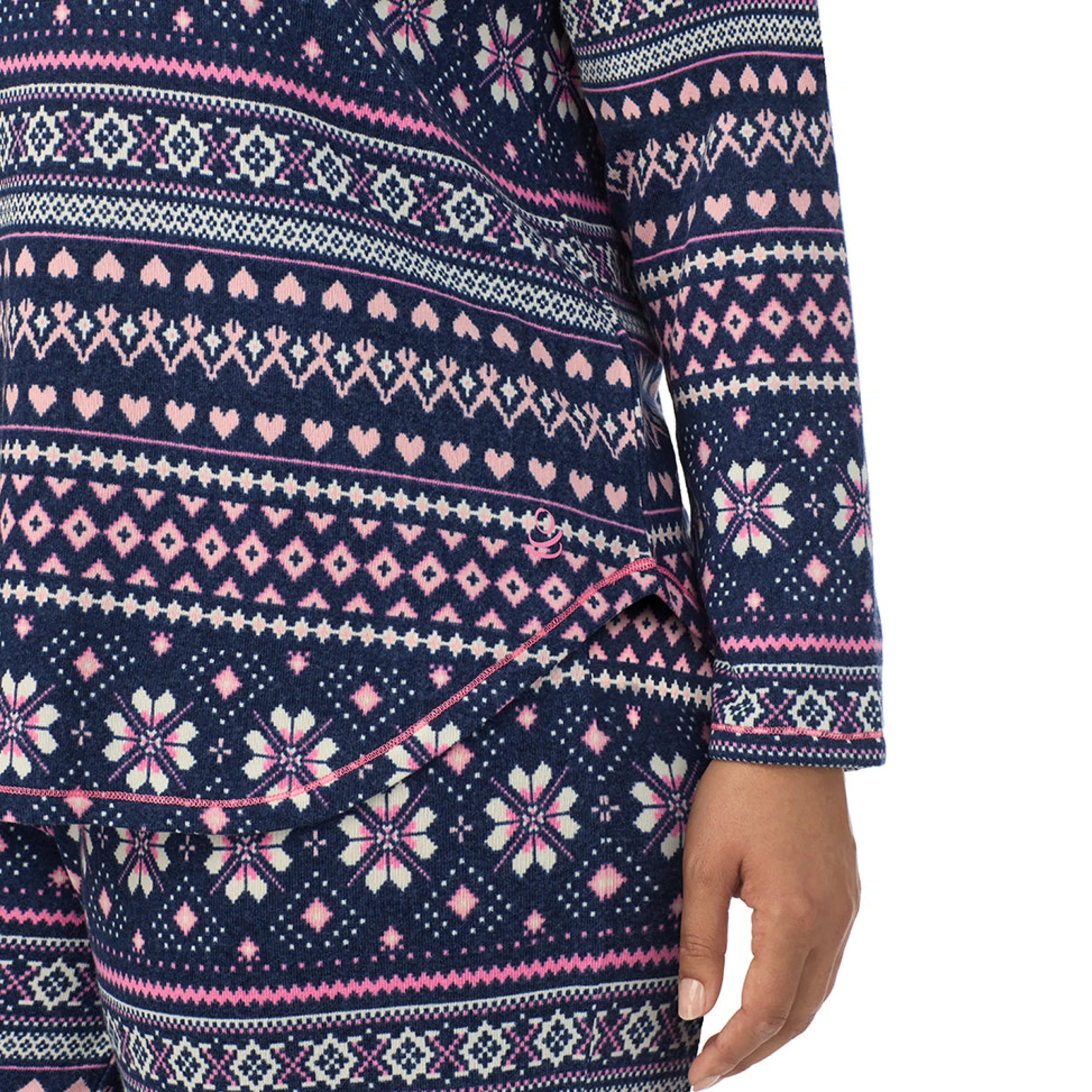 New Brushed Sweater Knit Long Sleeve Pajama Set PLUS Women Sleepwear|Plus Size