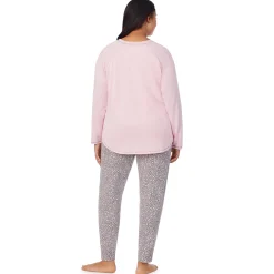 New Brushed Sweater Knit Long Sleeve Pajama Set PLUS Women Sleepwear|Plus Size