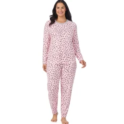 New Brushed Sweater Knit Long Sleeve Pajama Set PLUS Women Sleepwear|Plus Size