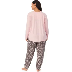 New Brushed Sweater Knit Long Sleeve Pajama Set PLUS Women Sleepwear|Plus Size