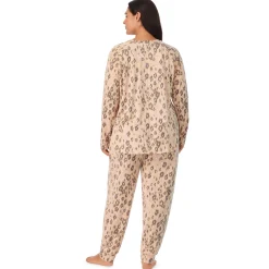 New Brushed Sweater Knit Long Sleeve Pajama Set PLUS Women Sleepwear|Plus Size