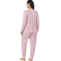 New Brushed Sweater Knit Long Sleeve Pajama Set PLUS Women Sleepwear|Plus Size