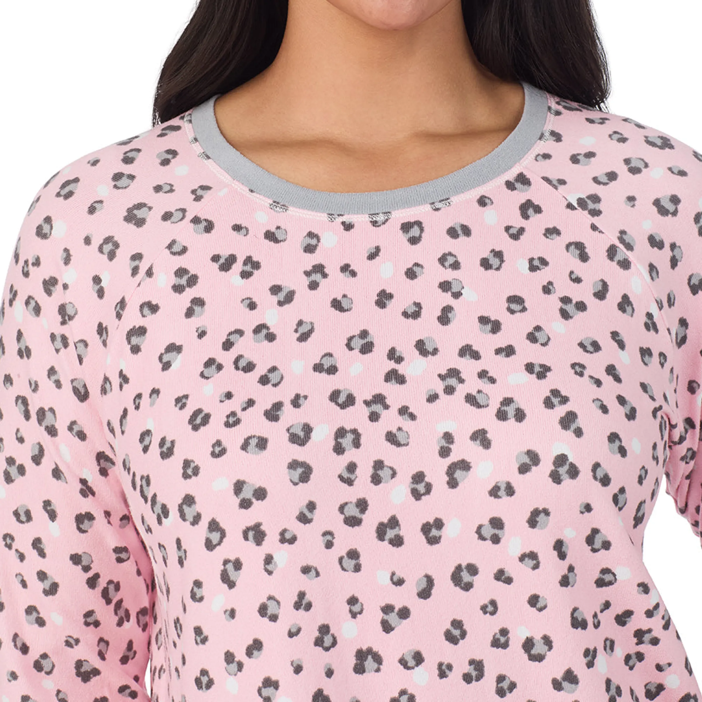 New Brushed Sweater Knit Long Sleeve Pajama Set PLUS Women Sleepwear|Plus Size