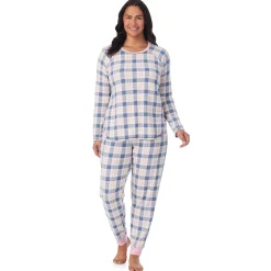 Discount Brushed Sweater Knit Long Sleeve Top with Jogger 2-Pc Pajama Set PLUS Women Sleepwear|Plus Size