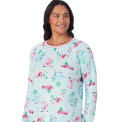 Discount Brushed Sweater Knit Long Sleeve Top with Jogger 2-Pc Pajama Set PLUS Women Sleepwear|Plus Size