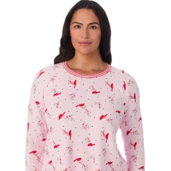 Discount Brushed Sweater Knit Long Sleeve Top with Jogger 2-Pc Pajama Set PLUS Women Sleepwear|Plus Size