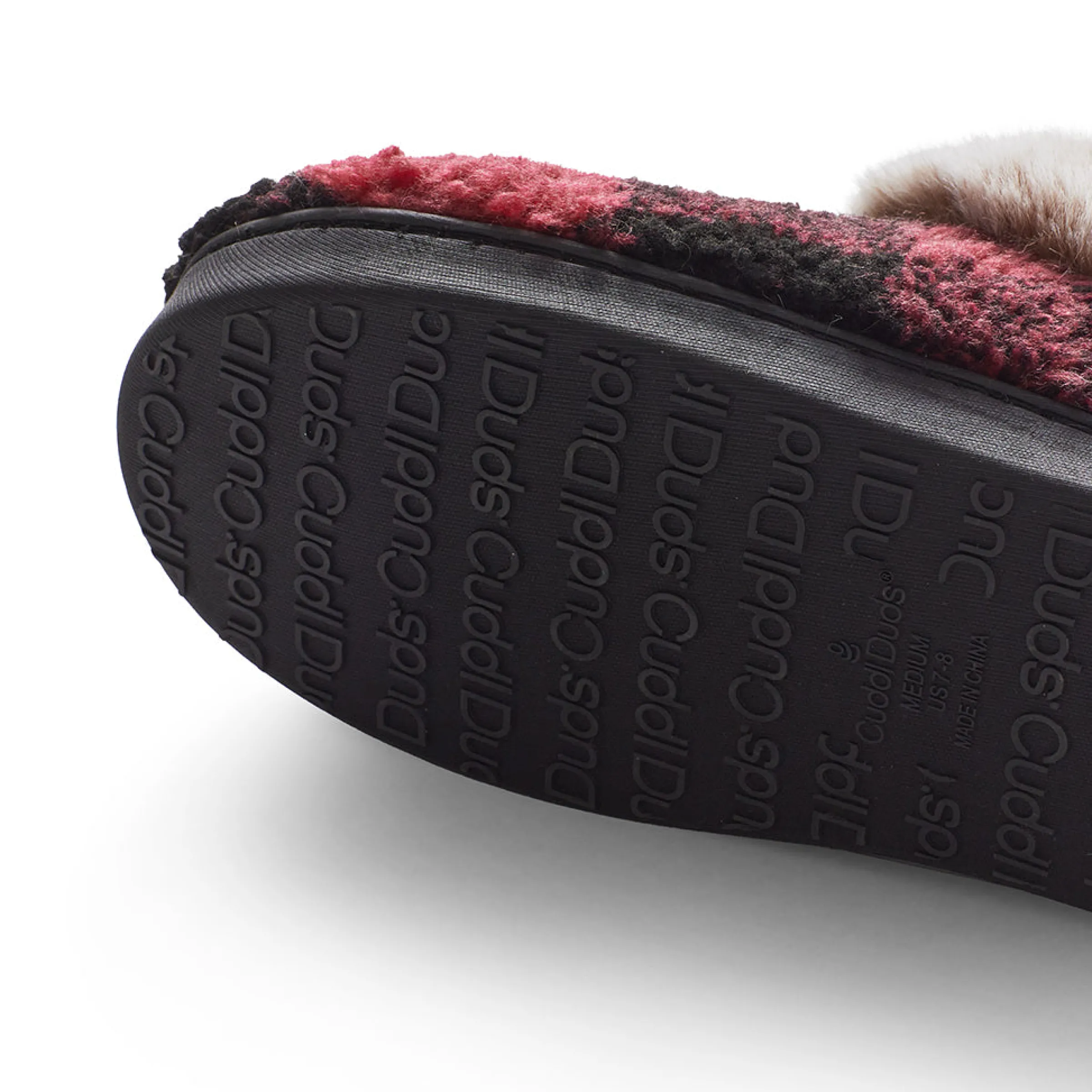 Online Buffalo Plaid Clog Slipper with Contrast Sherpa Lining Women Women's Accessories|Slippers