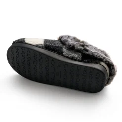 Online Buffalo Plaid Clog Slipper with Contrast Sherpa Lining Women Women's Accessories|Slippers