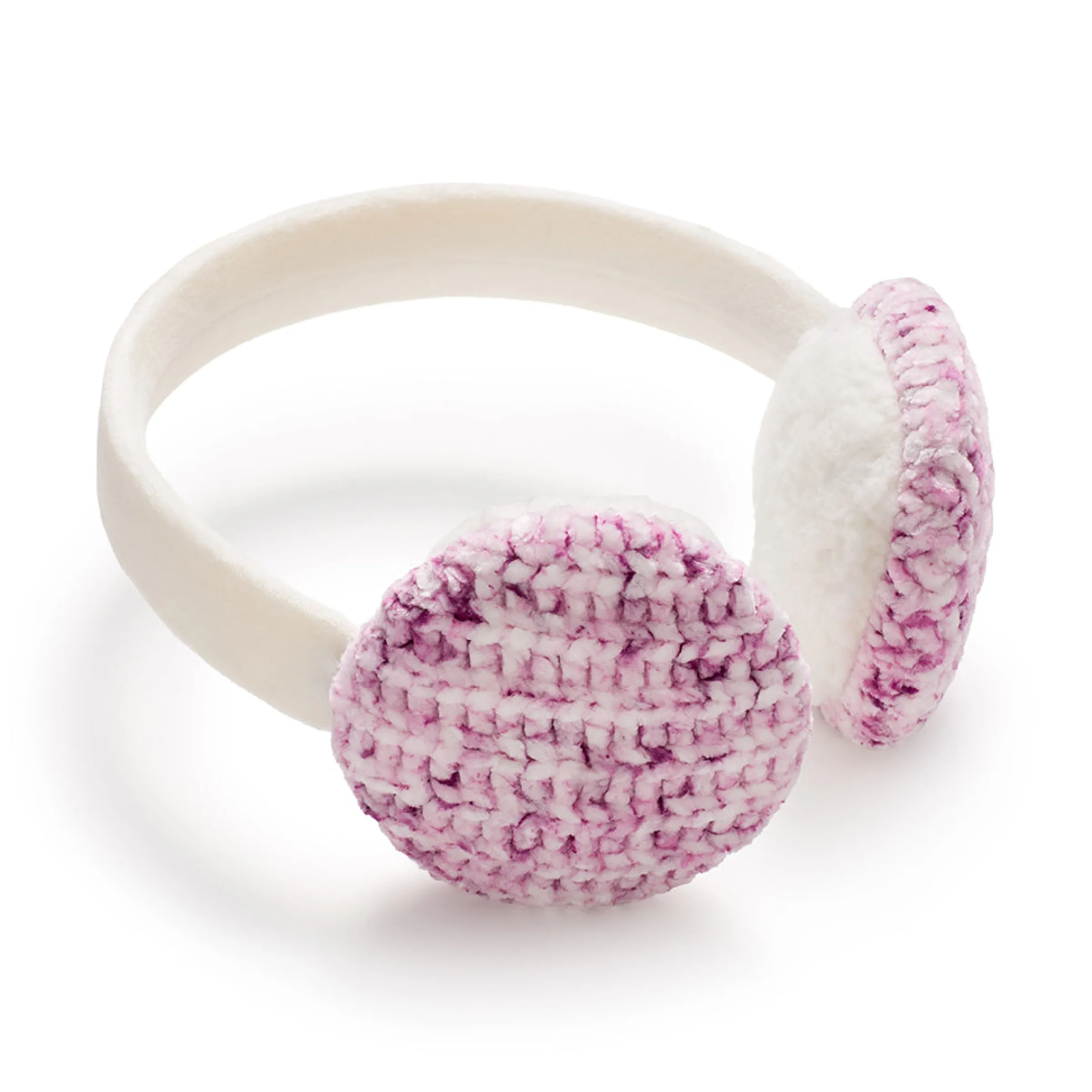Hot Chenille Earmuff with Velour Band Women Women's Accessories|Earmuffs + Headbands