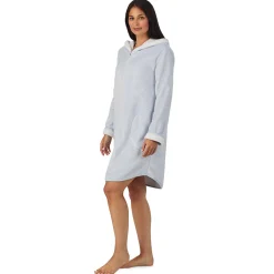 Sale Chenille Zip Robe with Hood Women Sleepwear|Long Sleeves