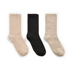 Sale Circles Texture Midweight Crew Sock 3-Pack Women Socks|Women's Accessories