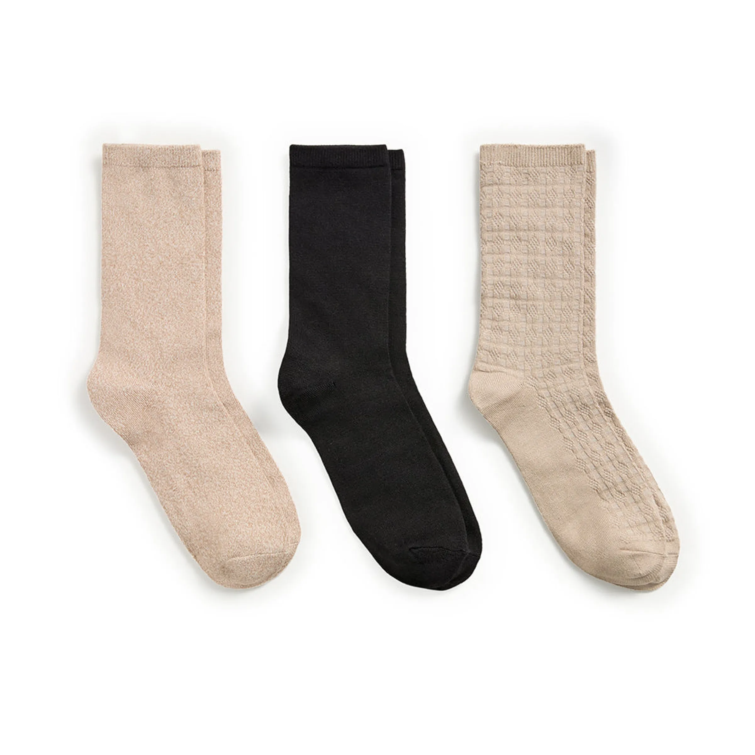 Sale Circles Texture Midweight Crew Sock 3-Pack Women Socks|Women's Accessories