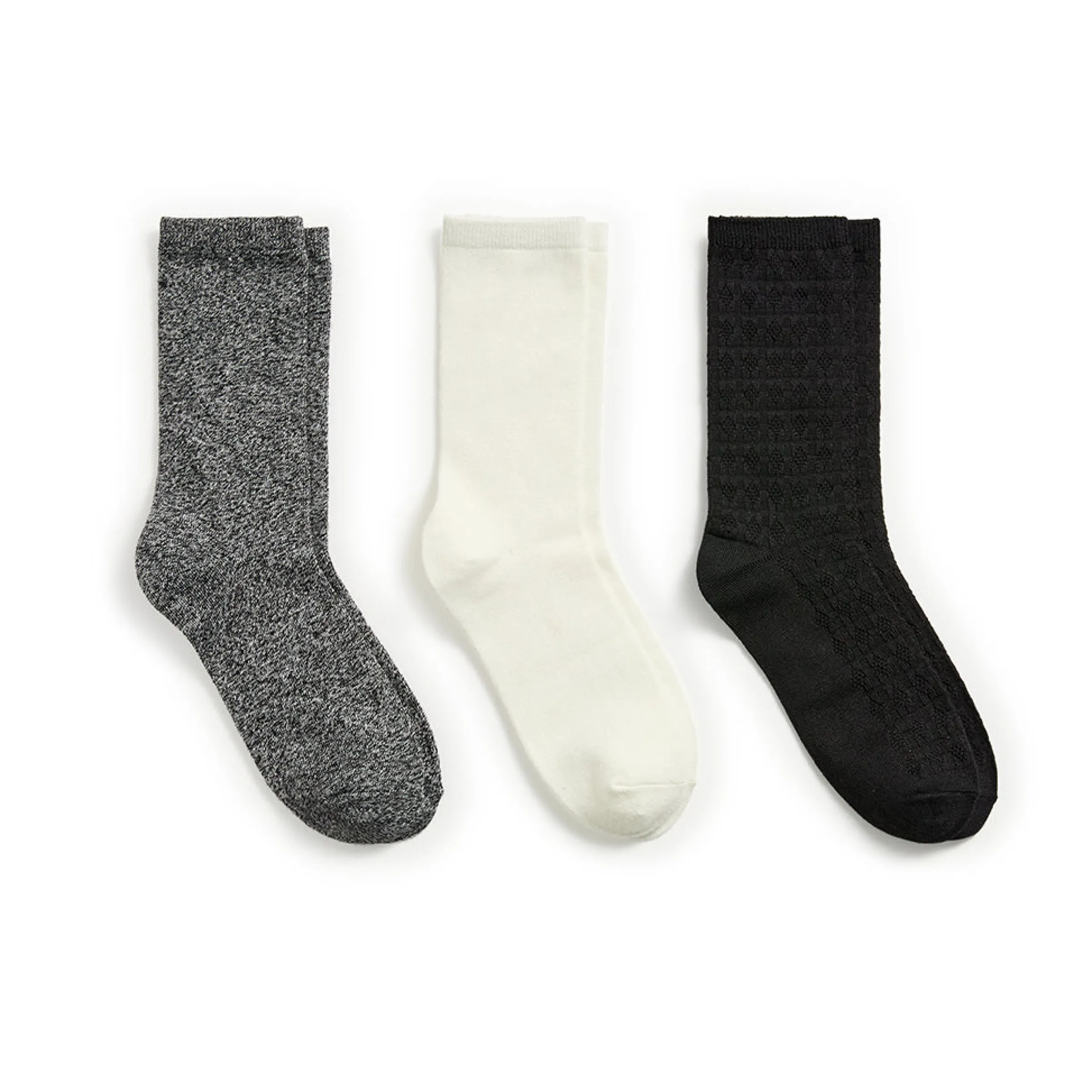 Sale Circles Texture Midweight Crew Sock 3-Pack Women Socks|Women's Accessories