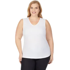 Clearance Climatesmart V-Neck Tank PLUS Women Plus Size|Camis + Tanks + Tees
