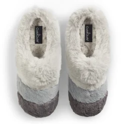 Colorblock Faux Fur Clog Slipper Women Slippers|Women's Accessories