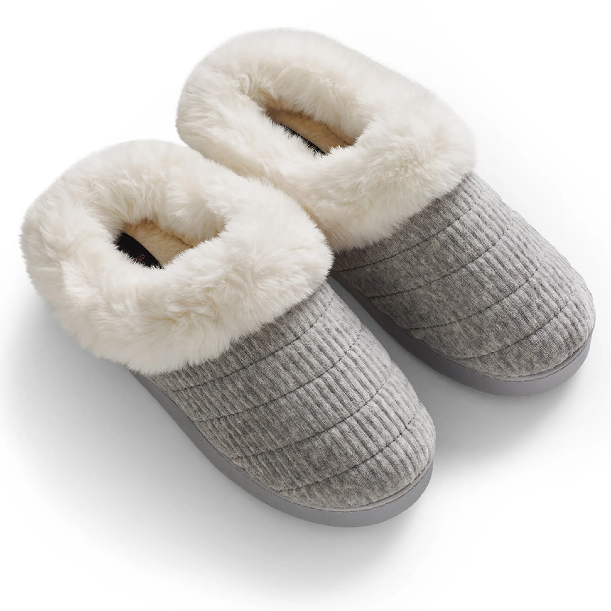 Online Corduroy Clog Slipper with Sherpa Lining Women Slippers|Women's Accessories