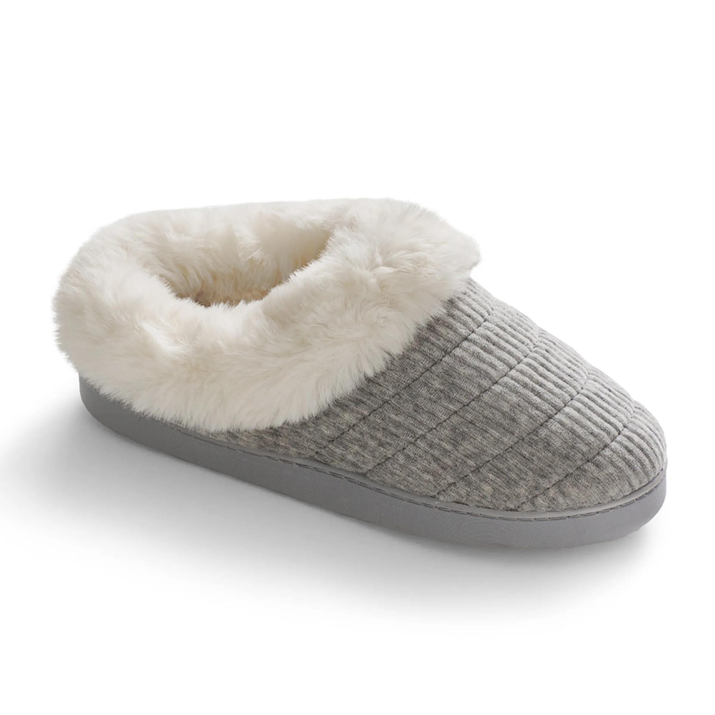 Online Corduroy Clog Slipper with Sherpa Lining Women Slippers|Women's Accessories
