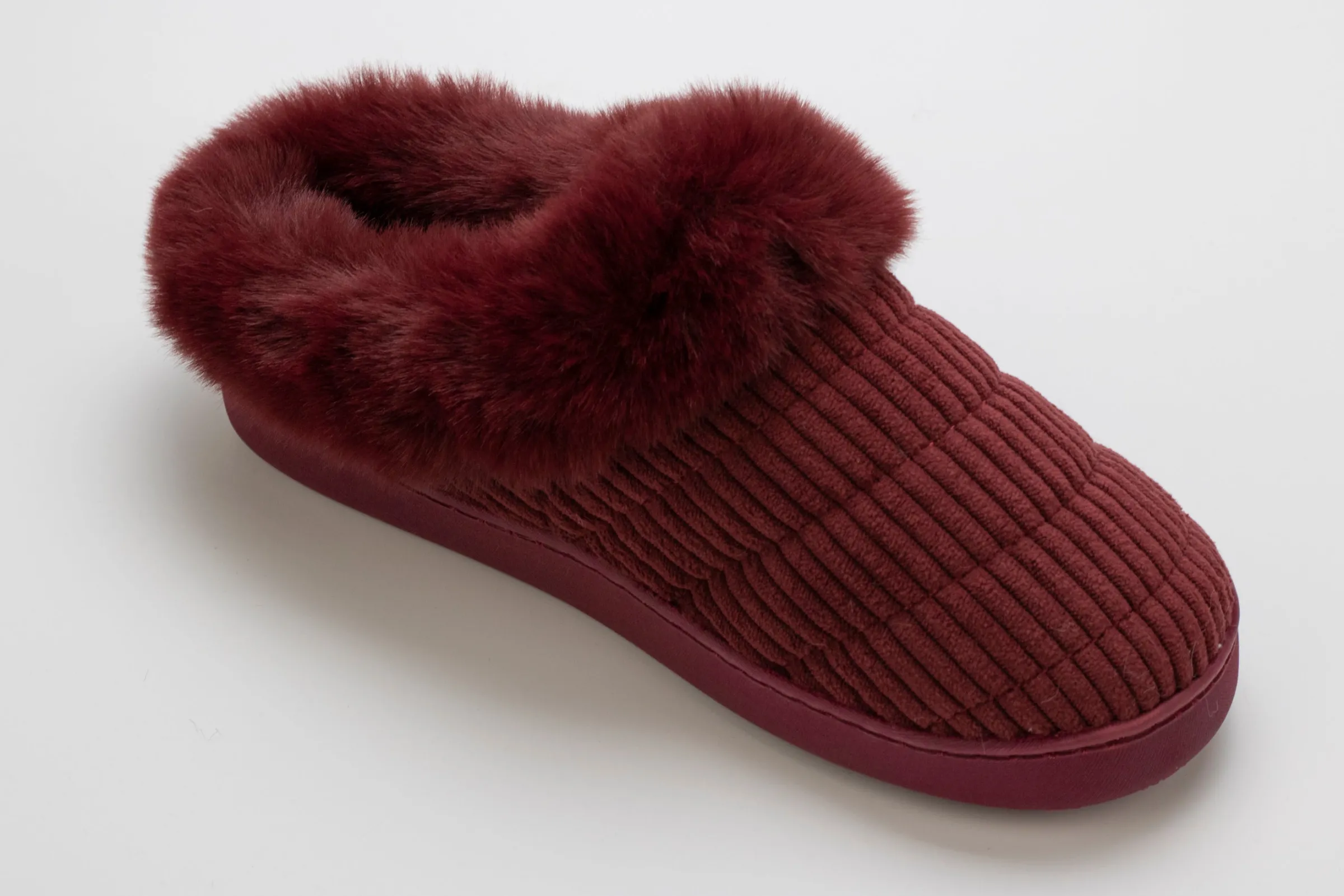 Online Corduroy Clog Slipper with Sherpa Lining Women Slippers|Women's Accessories