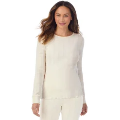 Cotton Pointelle Long Sleeve Crew Women Long Sleeves