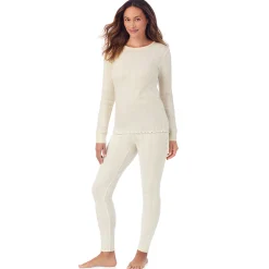 Cotton Pointelle Long Sleeve Crew Women Long Sleeves