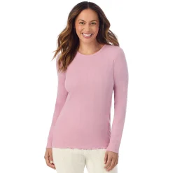 Cotton Pointelle Long Sleeve Crew Women Long Sleeves