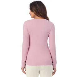 Cotton Pointelle Long Sleeve Crew Women Long Sleeves