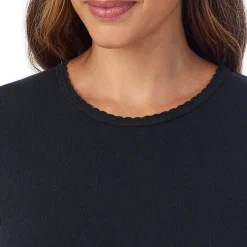 Cotton Pointelle Long Sleeve Crew Women Long Sleeves