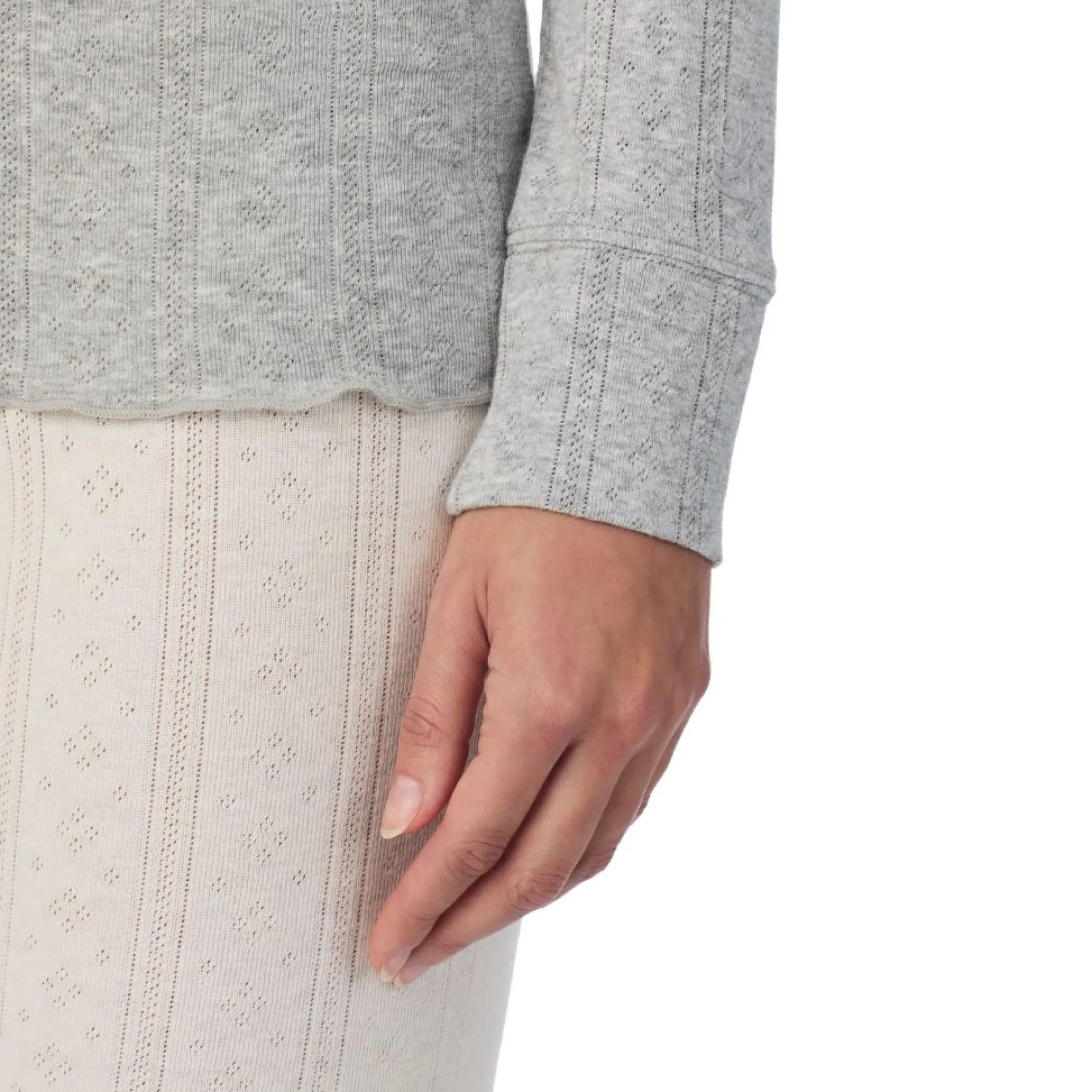 Best Cotton Pointelle Long Sleeve Henley Women Long Sleeves